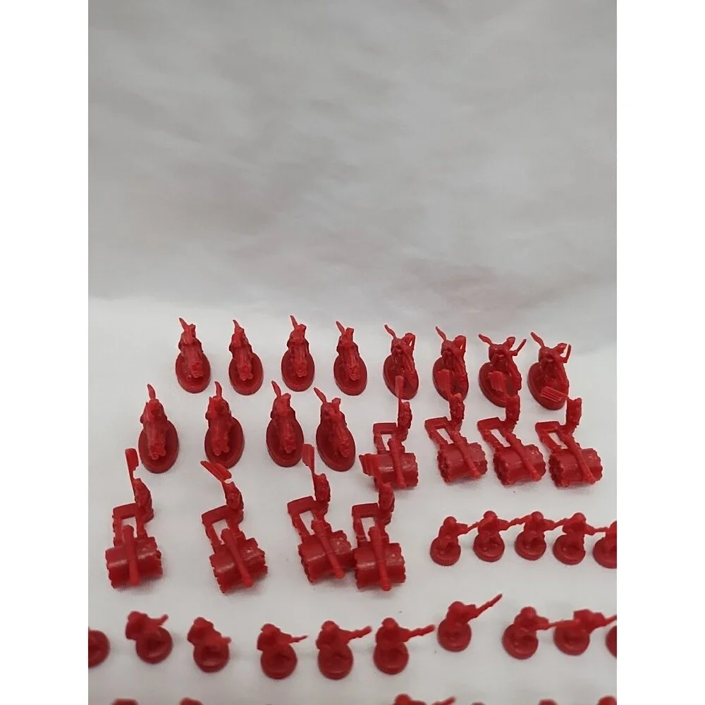 Set Of (60) 2003 Risk Red Board Game Player Pieces